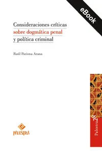 Consideraciones críticas sobre dogmática penal y política criminal_cover