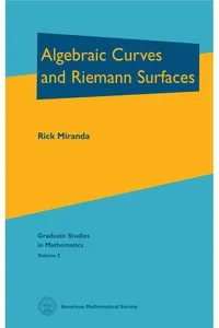 Algebraic Curves and Riemann Surfaces_cover
