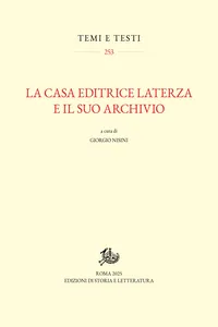 La Casa Editrice Laterza e il suo archivio_cover