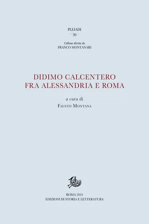 Didimo Calcentero fra Alessandria e Roma