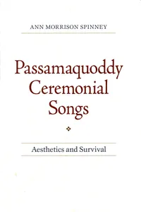 Passamaquoddy Ceremonial Songs_cover