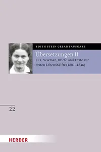 Übersetzung von John Henry Newman, Briefe und Texte zur ersten Lebenshälfte_cover