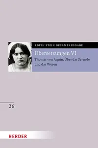 Übersetzung: Thomas von Aquin, Über das Seiende und das Wesen - De ente et essentia - mit den Roland-Gosselin-Exzerpten. Eingeführt und bearbeitet von Andreas Speer und Francesco Valerio Tommasi_cover