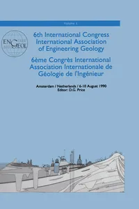 6th international congress International Association of Engineering Geology, volume 1_cover