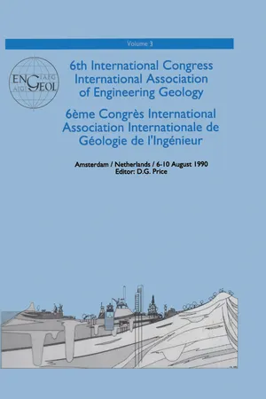6th international congress International Association of Engineering Geology, volume 3