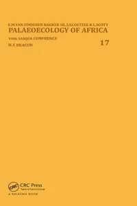 Palaeoecology of Africa, volume 17_cover