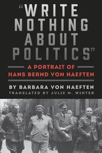 "Write Nothing about Politics"_cover