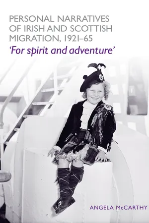 Personal narratives of Irish and Scottish migration, 1921–65