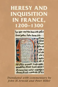 Heresy and inquisition in France, 1200–1300_cover