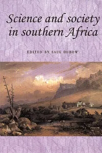 Science and society in southern Africa_cover