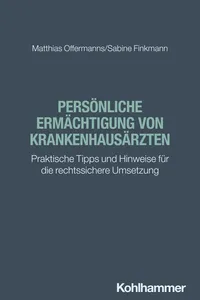 Persönliche Ermächtigung von Krankenhausärzten_cover