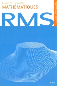 Revue de la filière mathématiques RMS 115-2_cover