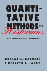 Quantitative Methods for Historians_cover