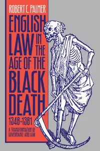 English Law in the Age of the Black Death, 1348-1381_cover