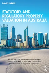 Statutory and Regulatory Property Valuation in Australia_cover