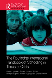 The Routledge International Handbook of Schooling in Times of Crisis_cover