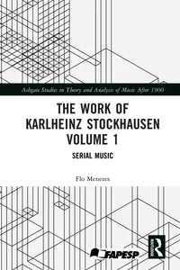 The Work of Karlheinz Stockhausen Volume 1