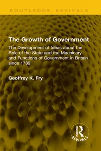 The Growth of Government_cover