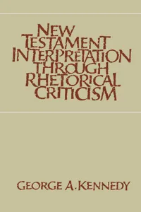 New Testament Interpretation Through Rhetorical Criticism_cover