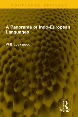 A Panorama of Indo-European Languages