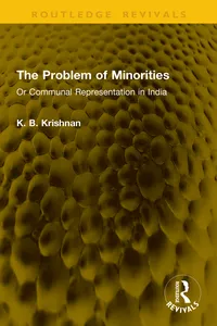 The Problem of Minorities_cover
