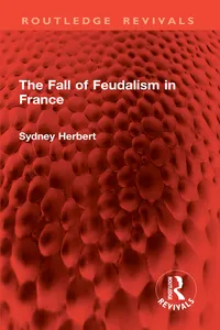 The Fall of Feudalism in France_cover