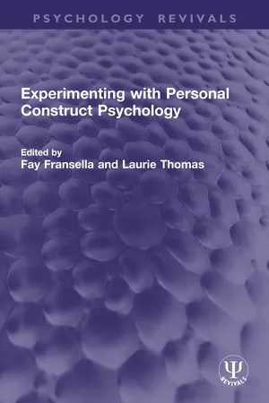 Experimenting with Personal Construct Psychology
