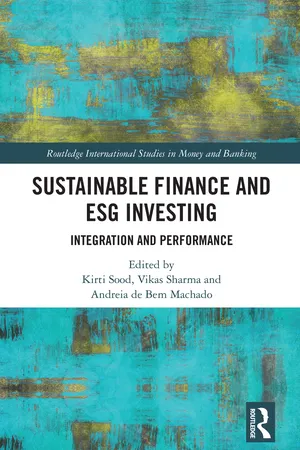 Sustainable Finance and ESG Investing