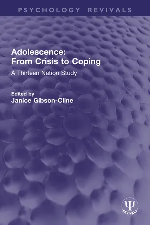 Adolescence: From Crisis to Coping