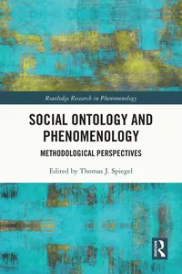 Social Ontology and Phenomenology