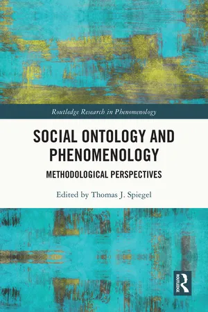 Social Ontology and Phenomenology