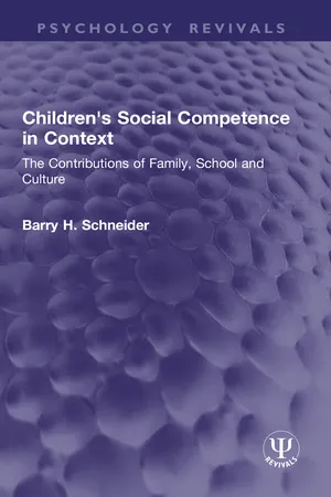 Children's Social Competence in Context