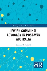 Jewish Communal Advocacy in Post-War Australia_cover