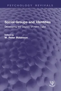 Social Groups and Identities_cover