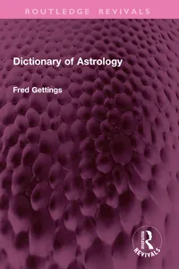 Dictionary of Astrology