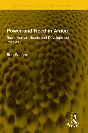 Power and Need in Africa