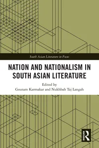 Nation and Nationalism in South Asian Literature_cover