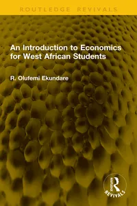 An Introduction to Economics for West African Students_cover