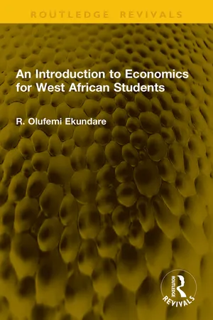 An Introduction to Economics for West African Students