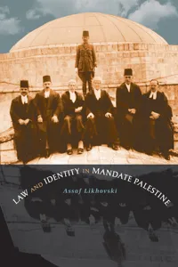 Law and Identity in Mandate Palestine_cover