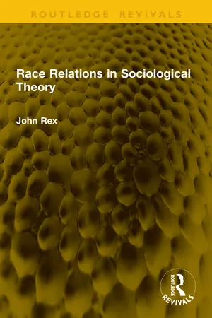 Race Relations in Sociological Theory