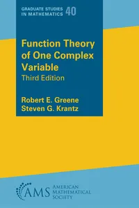Function Theory of One Complex Variable_cover