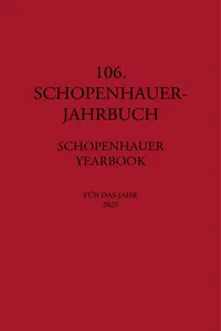 106. Schopenhauer Jahrbuch_cover