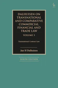 Dalhuisen on Transnational and Comparative Commercial, Financial and Trade Law Volume 3_cover