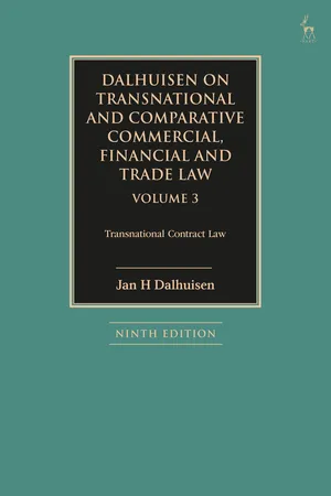 Dalhuisen on Transnational and Comparative Commercial, Financial and Trade Law Volume 3