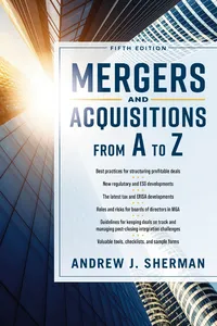 Mergers and Acquisitions from A to Z Fifth Edition_cover