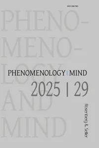 Phenomenology and Mind 29_cover