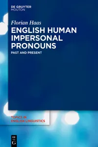 English Human Impersonal Pronouns