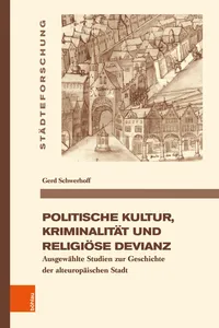 Politische Kultur, Kriminalität und religiöse Devianz_cover