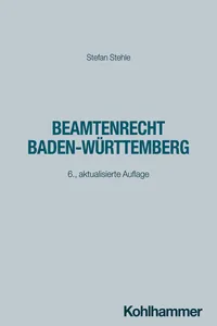Beamtenrecht Baden-Württemberg_cover